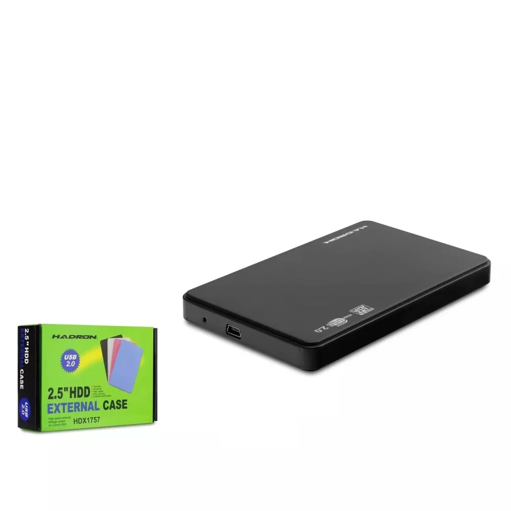 Hadron Hdx1757 Hdd Kutu Usb2.0 Plastik Sata 2.5 Siyah - Beyaz