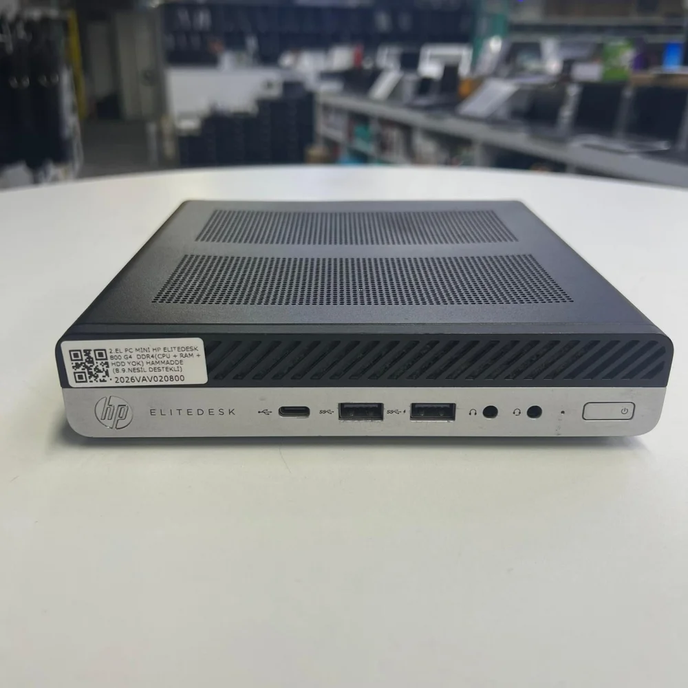 Hp EliteDesk 800 G4 Mini PC Ddr4 (Cpu + Ram + Hdd Yok)O/B (8.9.Nesil Destekli) 2.El Mini Bilgisayar