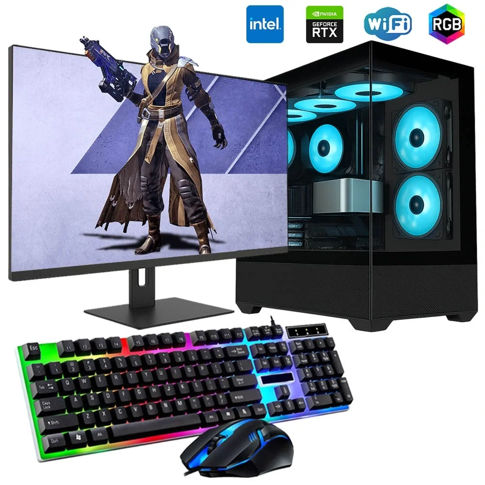 i3 13100F 16GB 1TB M2 12GB RTX3060 27 Monitörlü Oyun Bilgisayarı