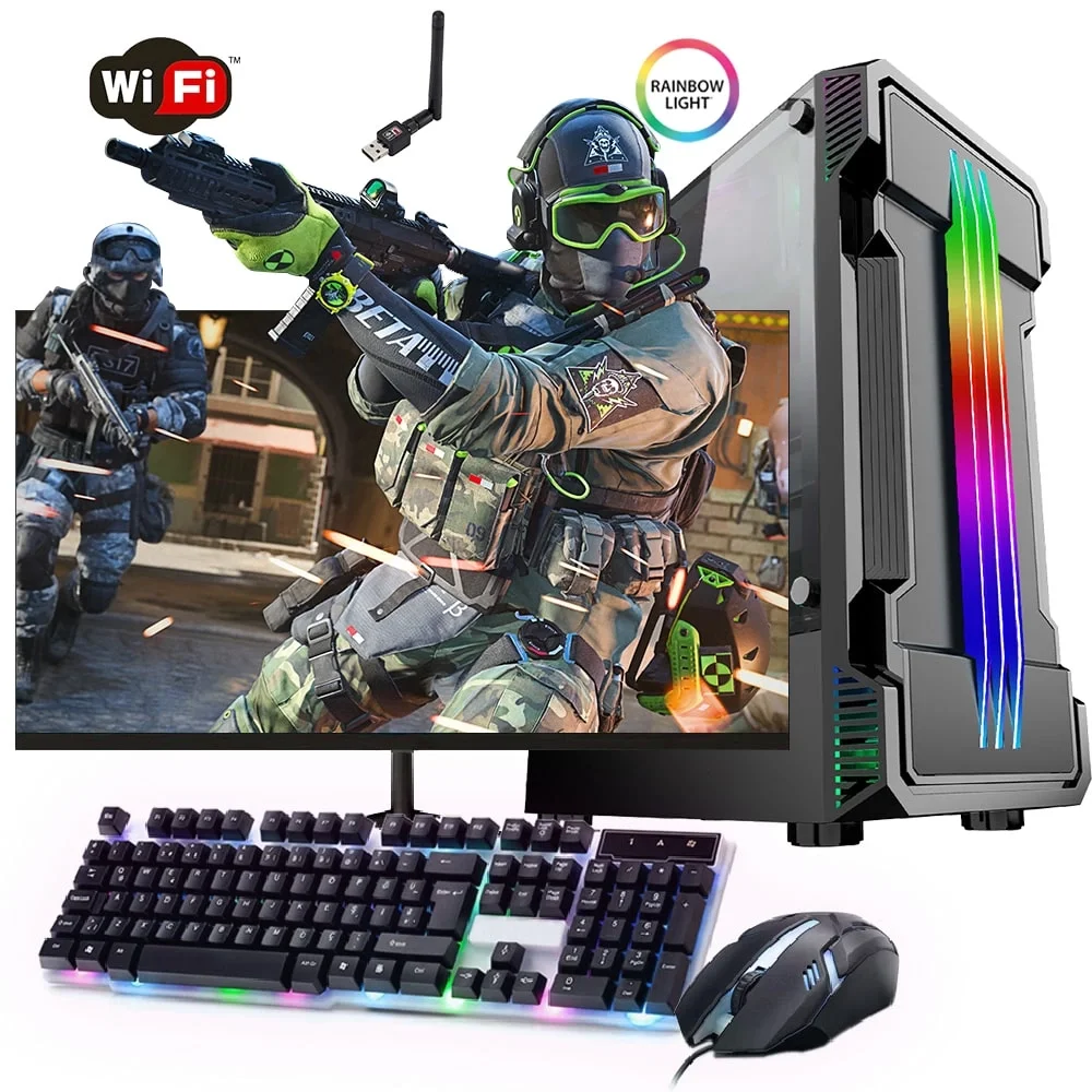 i5 10400F 16GB Ram 512GB M2 8GB RX580 24 Monitörlü Oyun Bilgisayarı