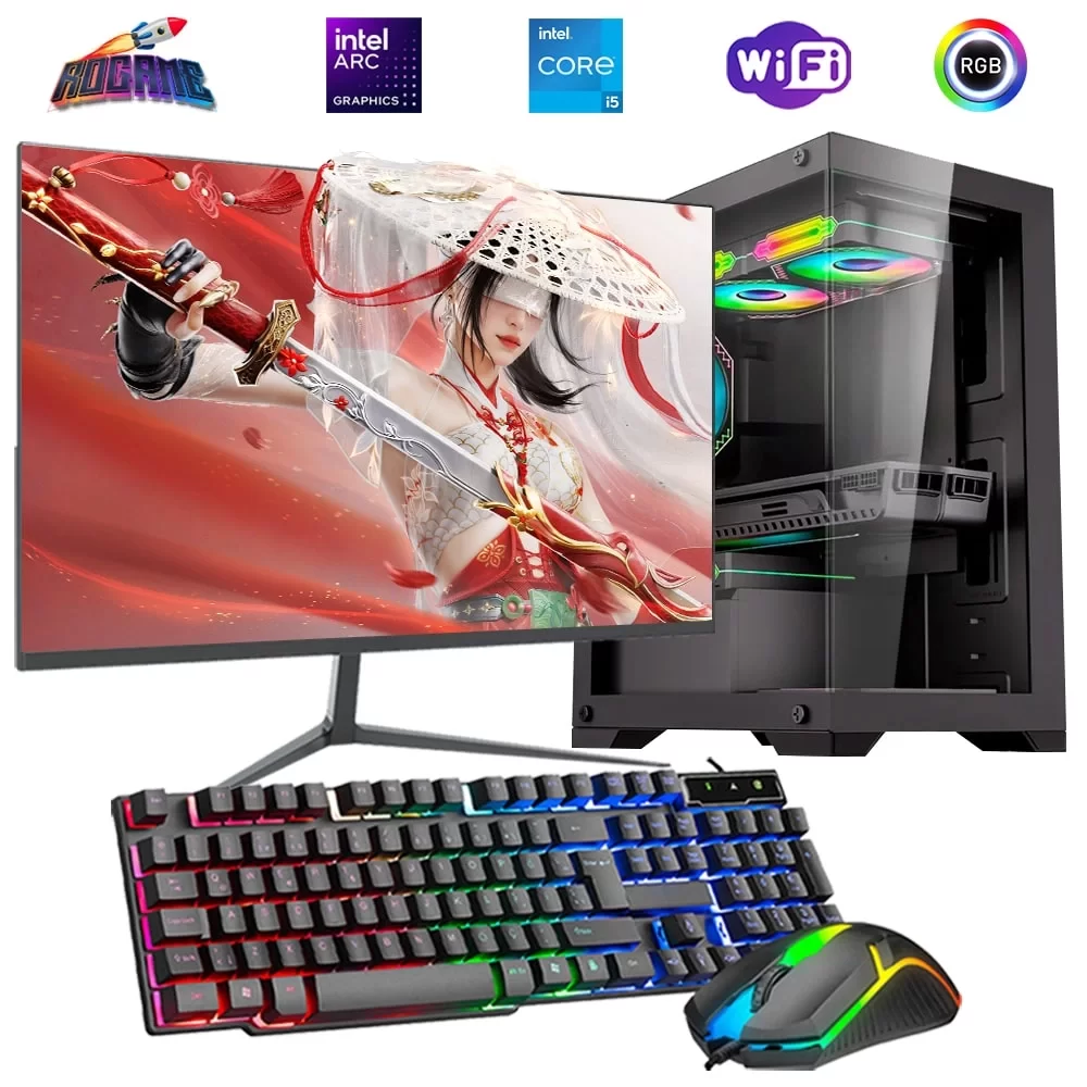 i5 12400F 16GB DDR4 512GB m2 12GB ARC B580 27 165Hz Monitörlü Oyun Bilgisayarı