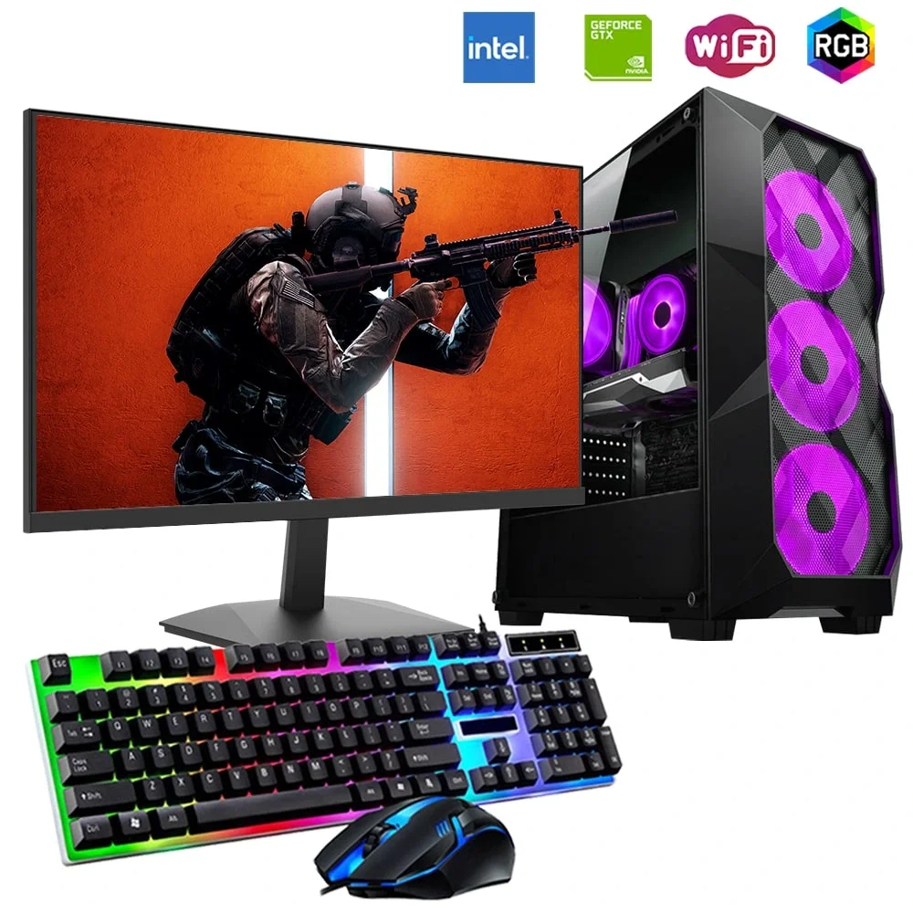 i5 13400F 16GB DDR4 512GB m2 4GB GTX1650 24 Monitörlü Oyun Bilgisayarı
