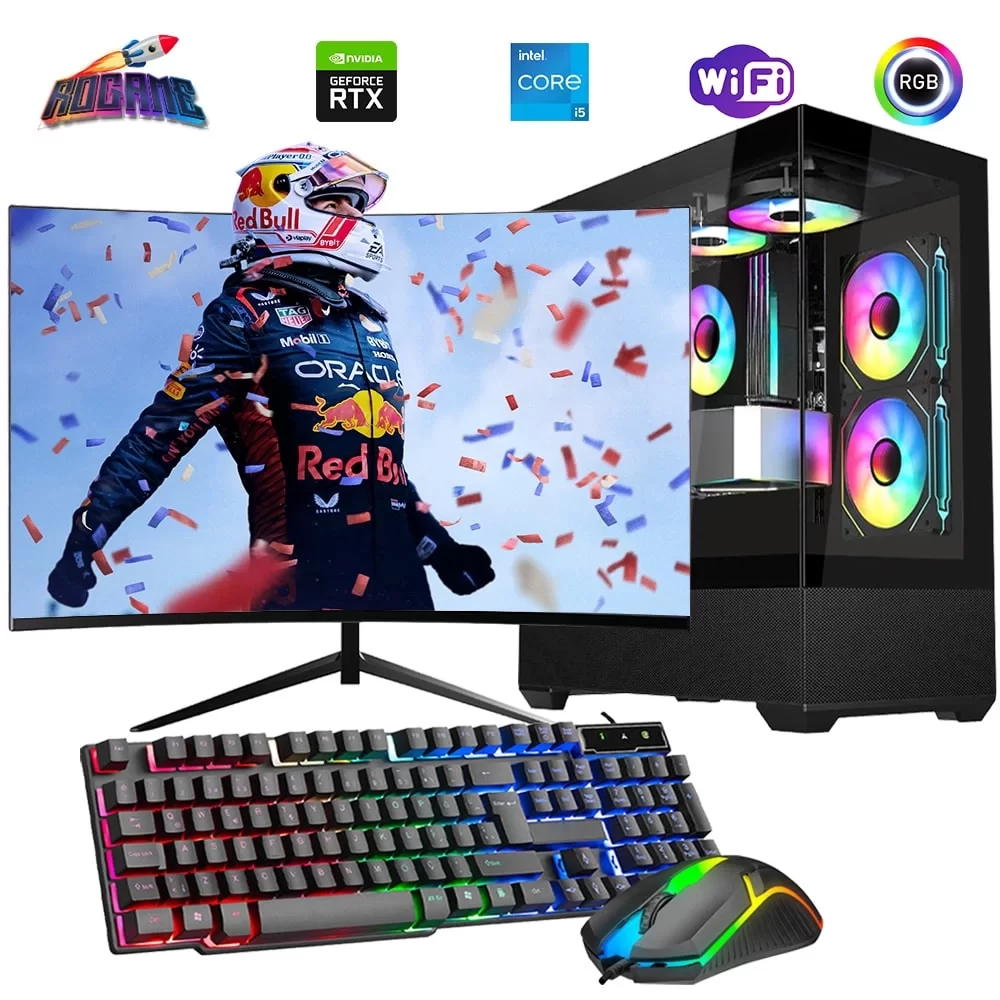 i5 14400F 16GB DDR4 1TB m2 12GB RTX3060 24 Monitörlü Oyun Bilgisayarı
