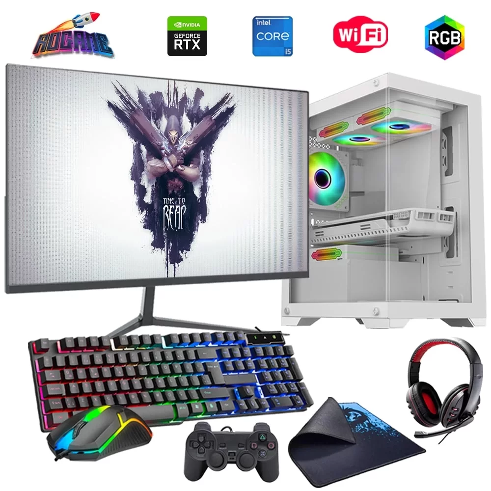 i5 14400F 16GB DDR4 512GB m2 8GB RTX3050 27 Monitörlü Oyun Bilgisayarı (Gaming SET)