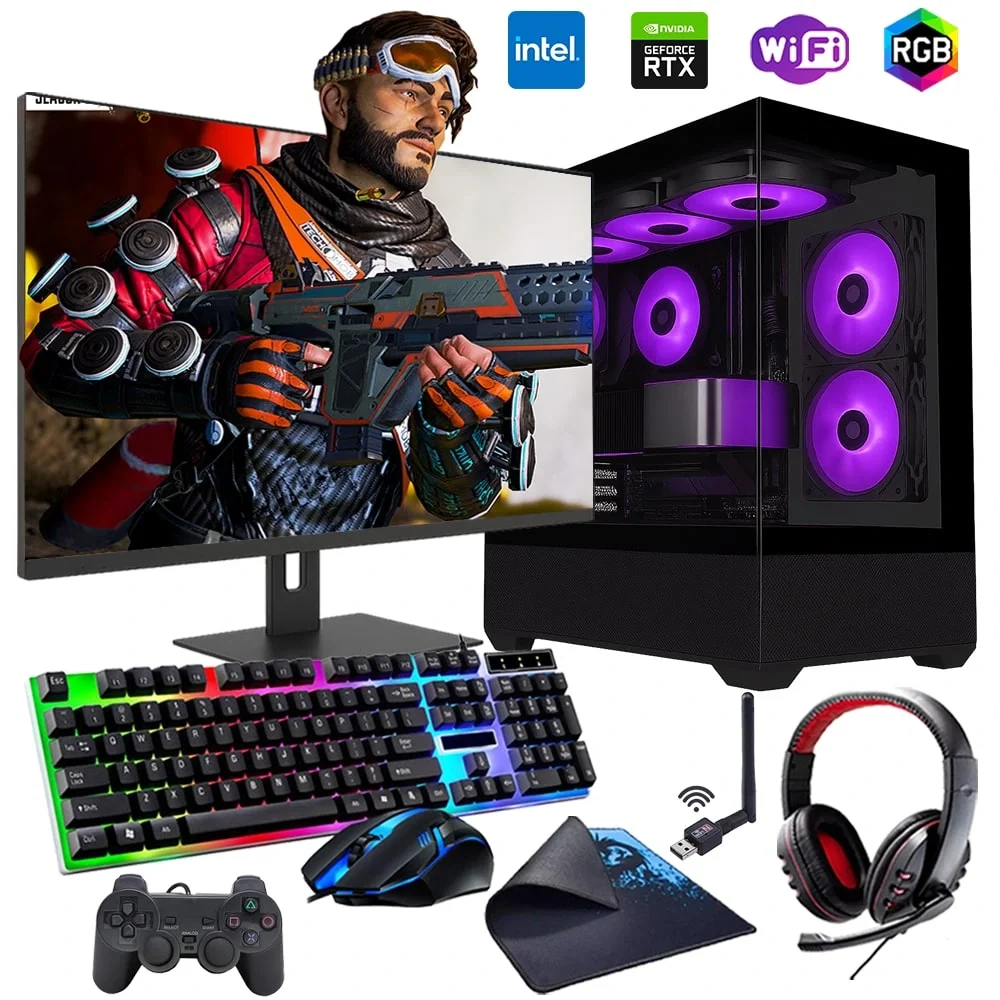 i5 14400F 16GB DDR4 512GB m2 12GB RTX3060 27 165Hz Monitörlü Oyun Bilgisayarı (Gaming SET)