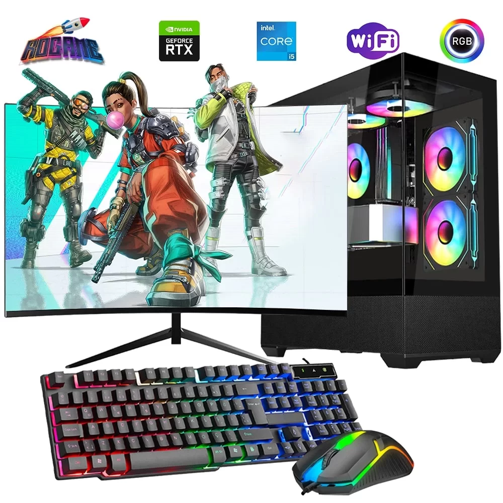 i5 14400F 16GB DDR4 512GB M2 8GB RTX4060 24 100Hz Monitörlü Oyun Bilgisayarı