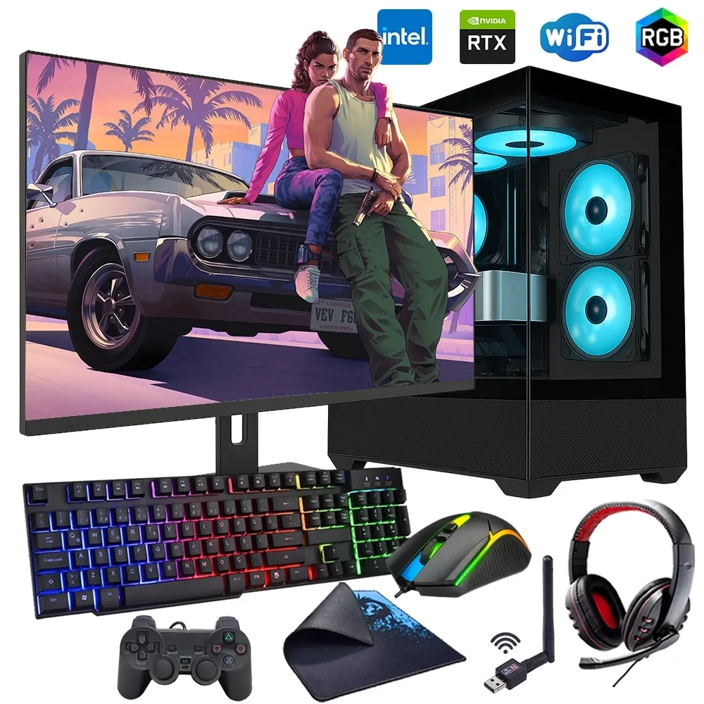i5 14400F 16GB DDR5 512GB m2 8GB RTX5060 27 180Hz Monitörlü Oyun Bilgisayarı (Gaming SET)