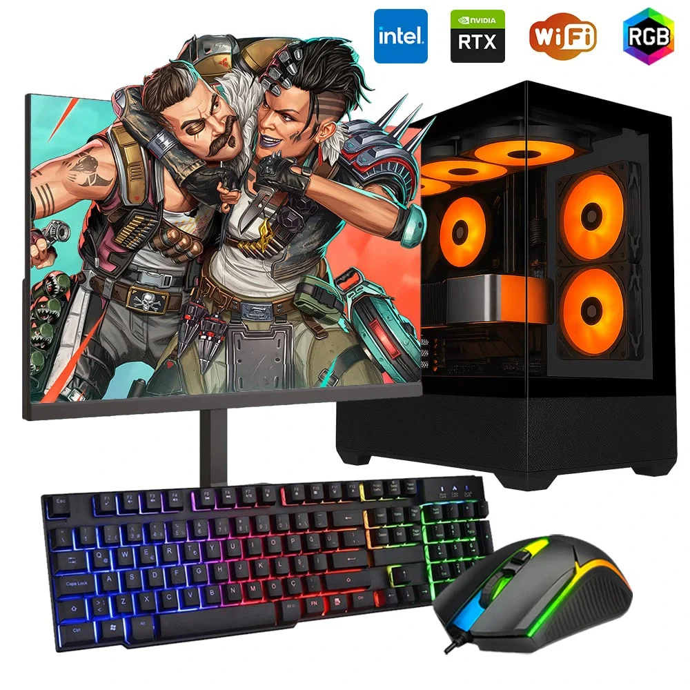 i5 14400F 32GB DDR5 1TB m2 8GB RTX5050 24 Monitörlü Oyun Bilgisayarı