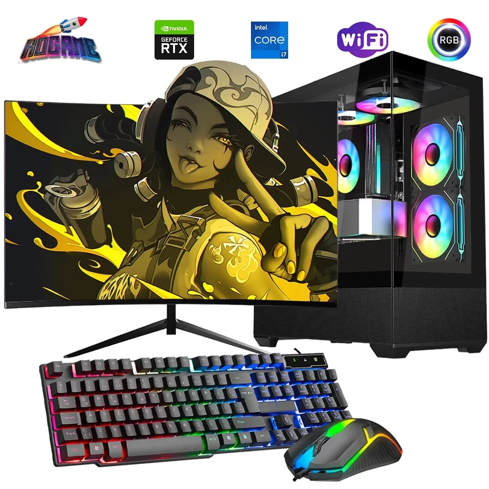 İ7 12700F 16GB DDR4 1TB m2 12GB RTX3060 24 Monitörlü Oyun Bilgisayarı