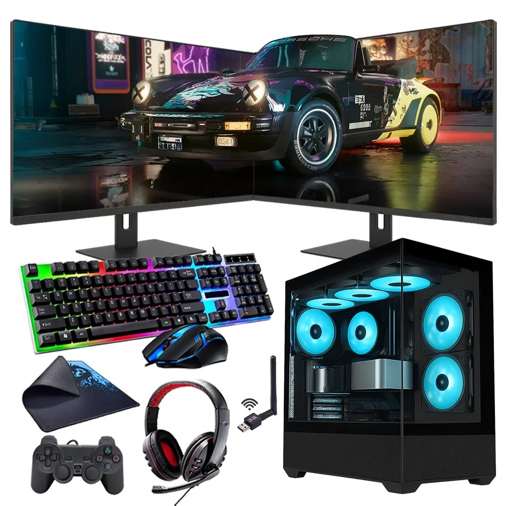 İ7 12700F 16GB DDR4 512GB m2 8GB RTX3050 Çift 24 Monitörlü Oyun Bilgisayarı (Gaming SET)