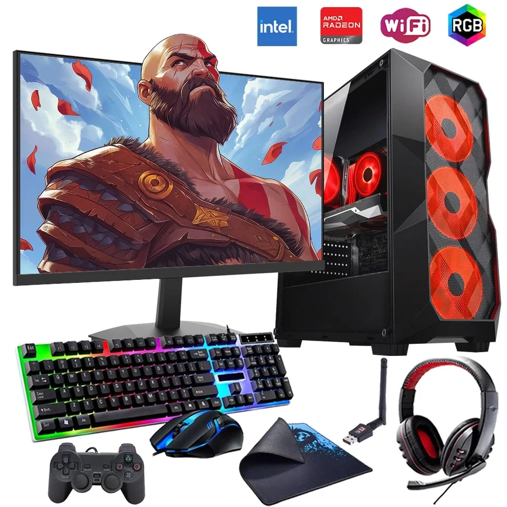 İ7 12700F 16GB DDR4 512GB m2 8GB RX580 24 Monitörlü Oyun Bilgisayarı (Gaming SET)