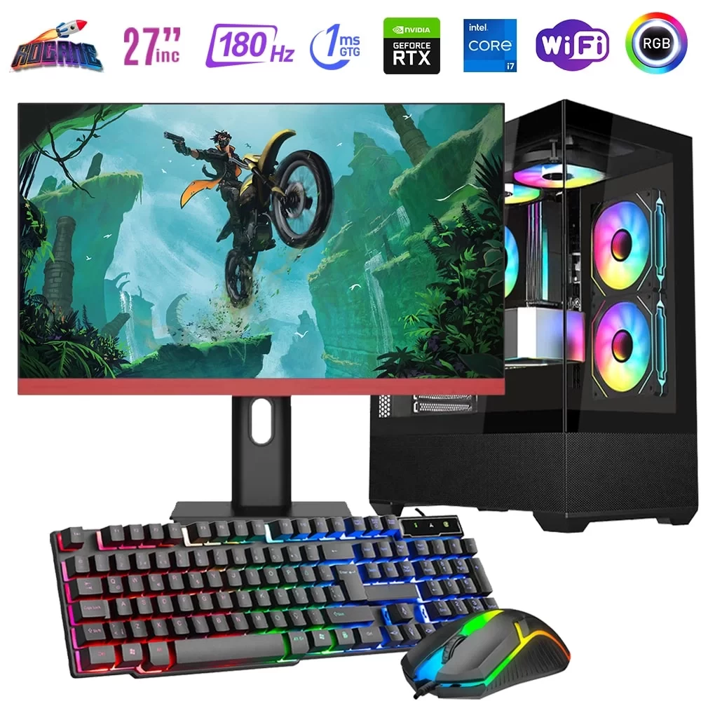 i7 12700F 32GB DDR4 1TB M2 12GB RTX4070 27 180Hz Monitörlü Oyun Bilgisayarı
