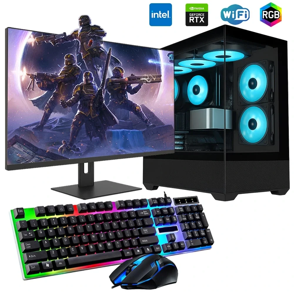 İ7 12700F 32GB DDR4 1TB M2 8GB RTX3050 24 Monitörlü Oyun Bilgisayarı