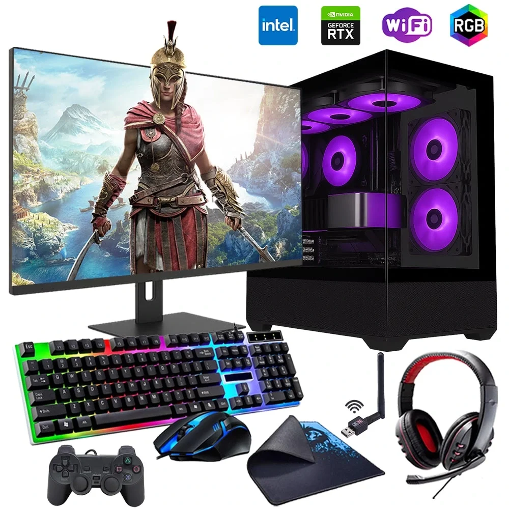 İ7 12700F 32GB DDR4 1TB M2 8GB RTX3050 24 Monitörlü Oyun Bilgisayarı (Gaming SET)
