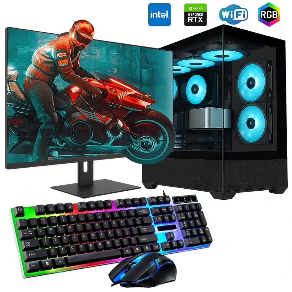 i7 13700F 16GB 240SSD 1TB HDD 12GB RTX3060 24 Monitörlü Oyun Bilgisayarı