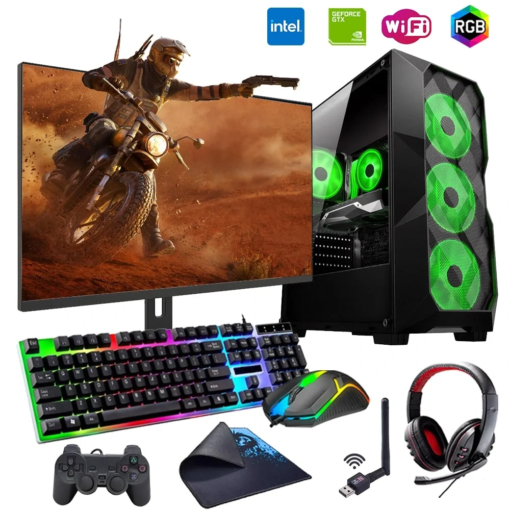i7 13700F 16GB 240SSD 1TB HDD 4GB GTX1650 24 Monitörlü Oyun Bilgisayarı (Gaming SET)