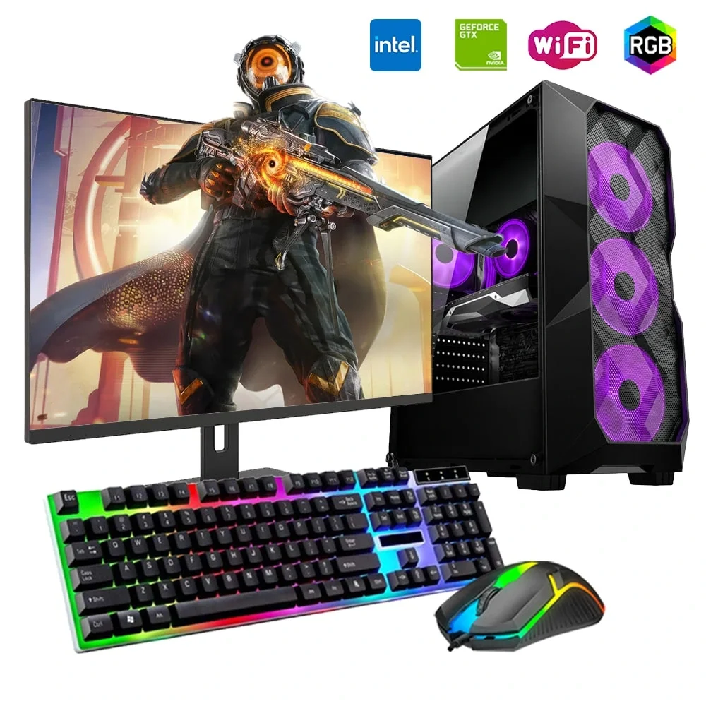 i7 13700F 16GB 240SSD 1TB HDD 4GB GTX1650 27 Monitörlü Oyun Bilgisayarı