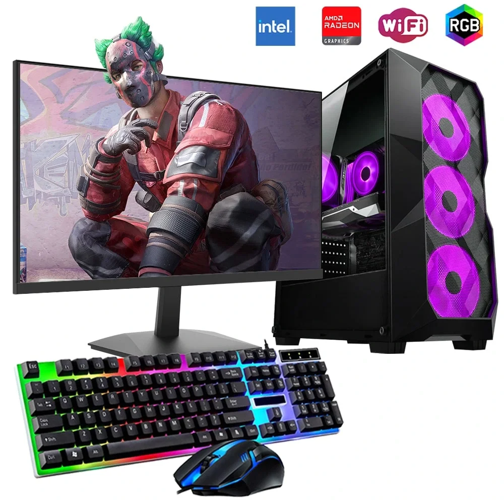 i7 13700F 16GB DDR4 512GB m2 8GB RX580 24 Monitörlü Oyun Bilgisayarı