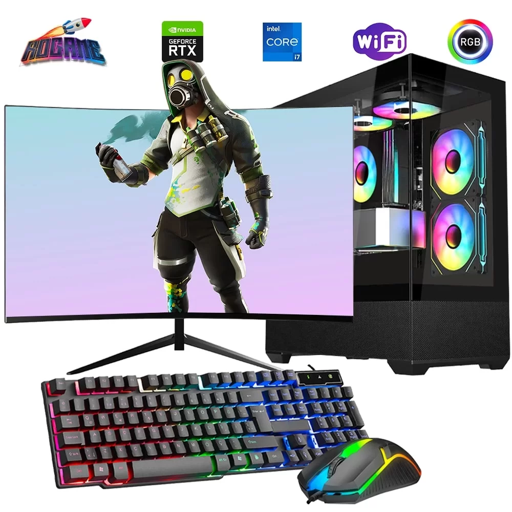 i7 13700F 32GB DDR4 1TB M2 12GB RTX4070 24 100Hz Monitörlü Oyun Bilgisayarı