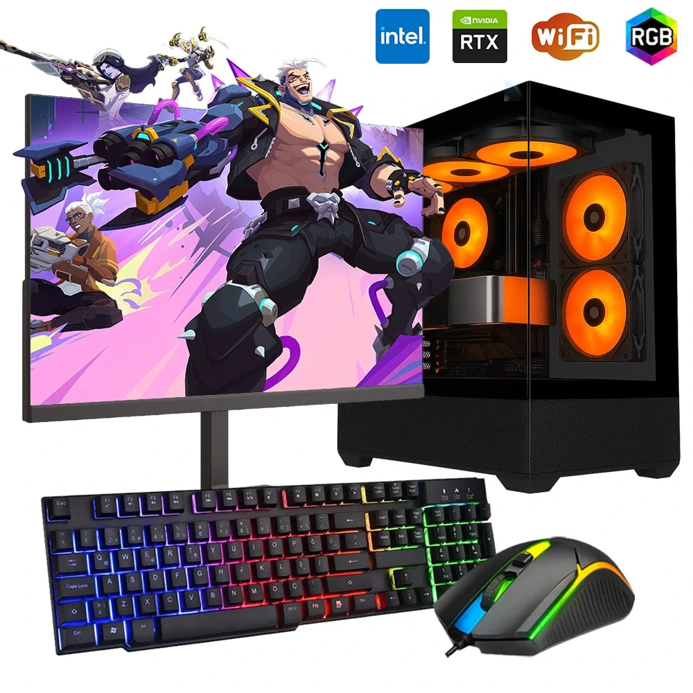 i7 14700F 16GB DDR5 1TB m2 8GB RTX5050 24 Monitörlü Oyun Bilgisayarı