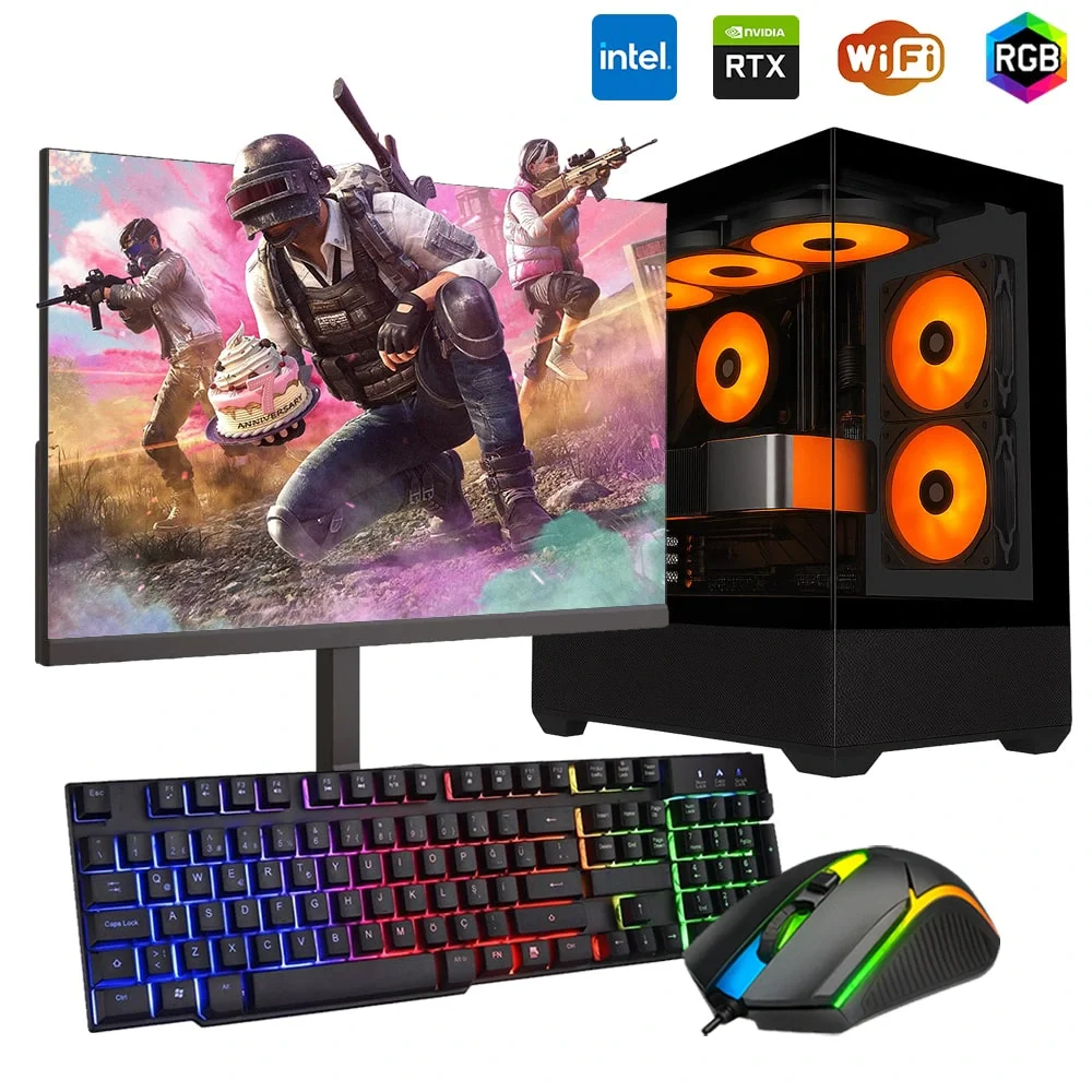 i7 14700F 16GB DDR5 512GB m2 12GB RTX5070 24 Monitörlü Oyun Bilgisayarı