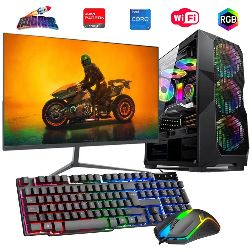 i7 14700F 32GB DDR4 1TB M2 8GB RX580 27 165Hz Monitörlü Oyun Bilgisayarı