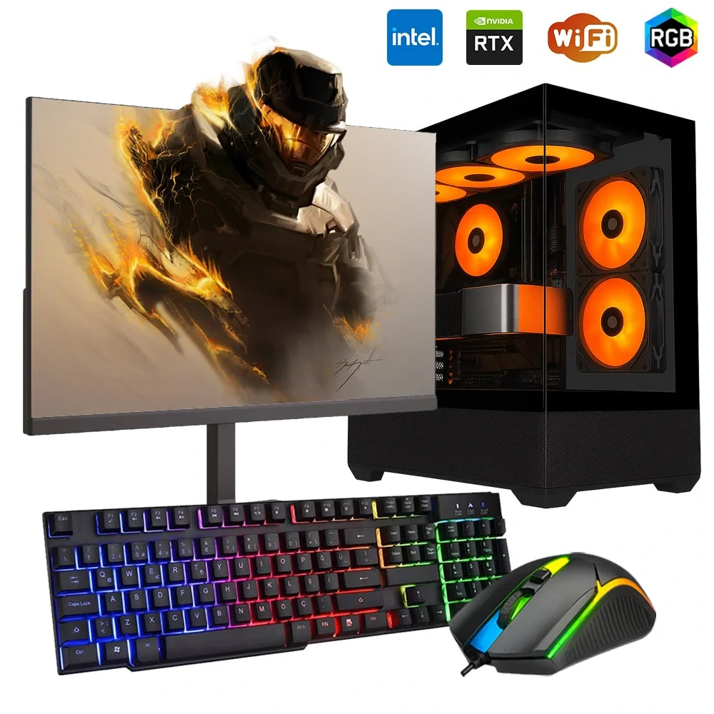 i7 14700F 32GB DDR5 1TB m2 12GB RTX5070 24 Monitörlü Oyun Bilgisayarı