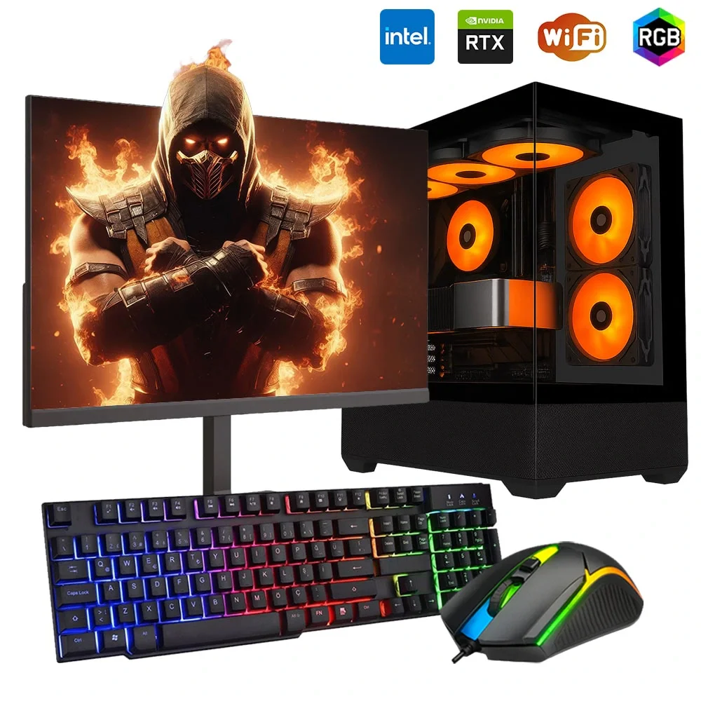 i7 14700F 32GB DDR5 1TB m2 8GB RTX5050 24 Monitörlü Oyun Bilgisayarı