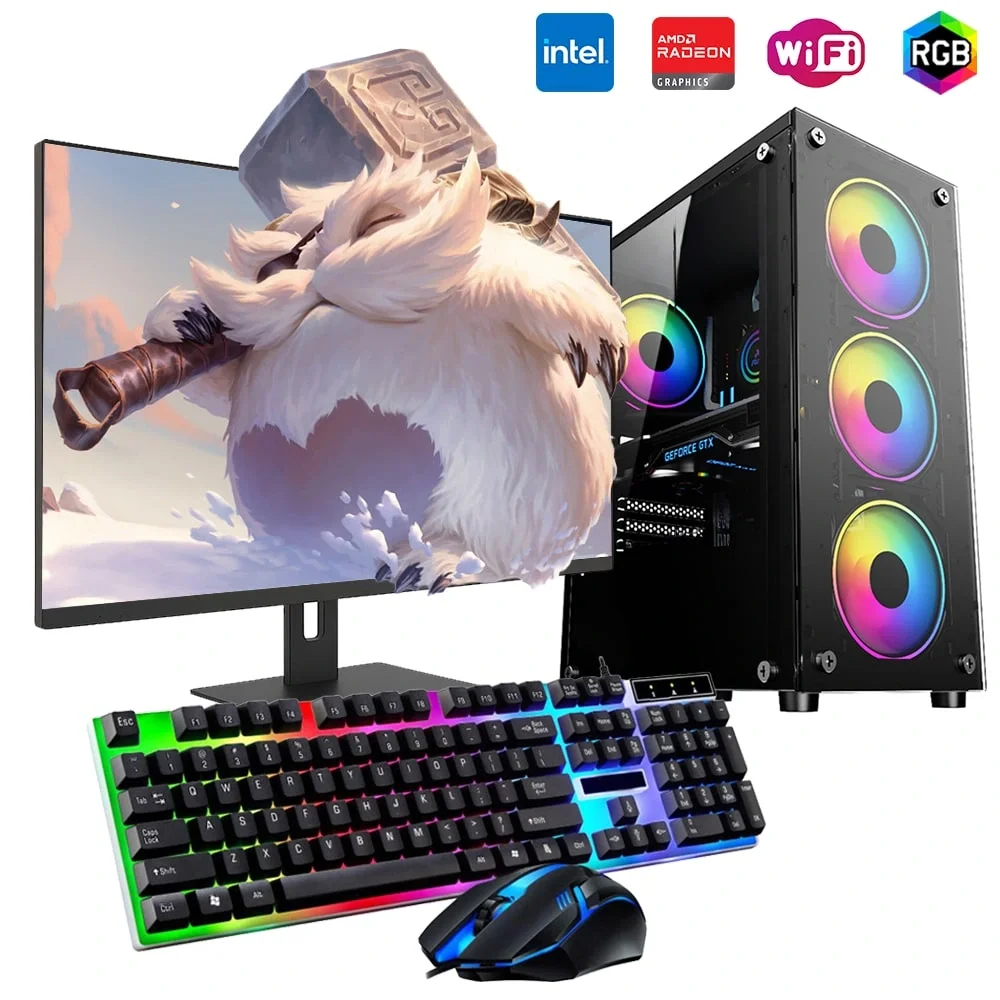 iNTEL i5 4N 16GB Ram 1TB SSD 4GB RX550 21.5 Monitörlü Oyun Bilgisayarı