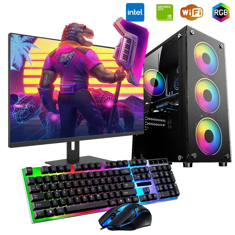 iNTEL i5 4N 8GB Ram 480GB SSD 4GB GTX1050TI 21.5 Monitörlü Oyun Bilgisayarı