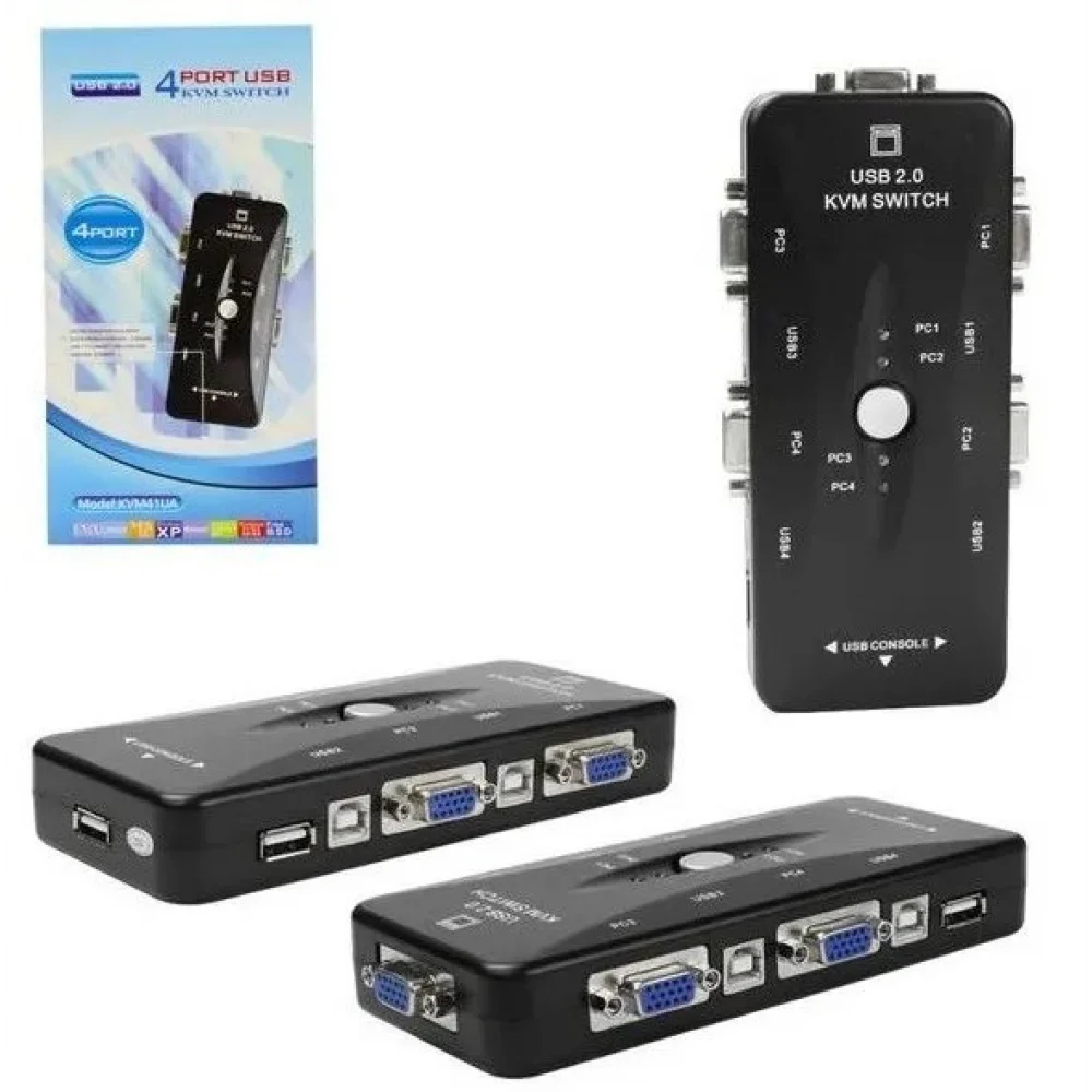 KEEPRO KVM41UA 4 Port Ps2 Kvm Switch Ps2 Kvm Switch 4 Port Kvm Switch 4 Kasa 1 Pc Manuel Kvm Switch