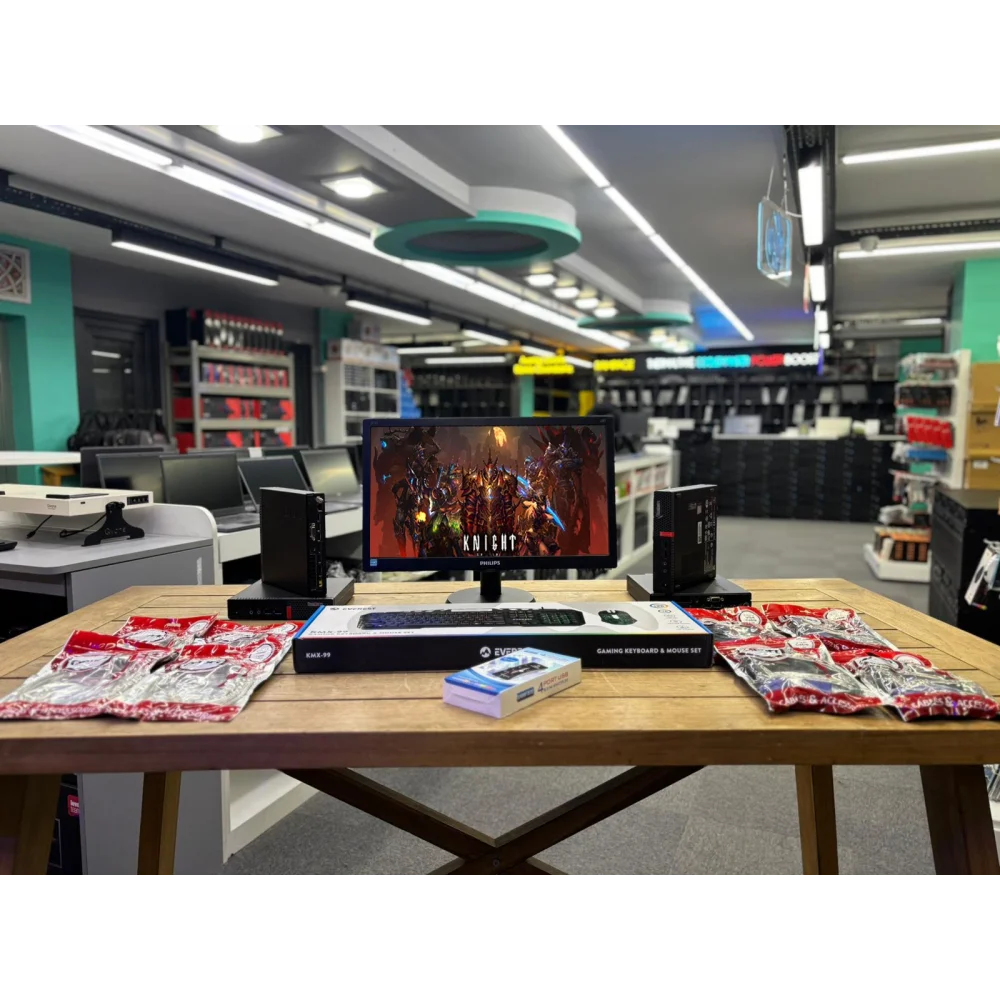 Lenovo Mini Farm Pc (4lü) İ5 6.Nesil 8Gb 120Gb 19 Monitörlü Full Set 4lü 2.El Farm Bilgisayarı