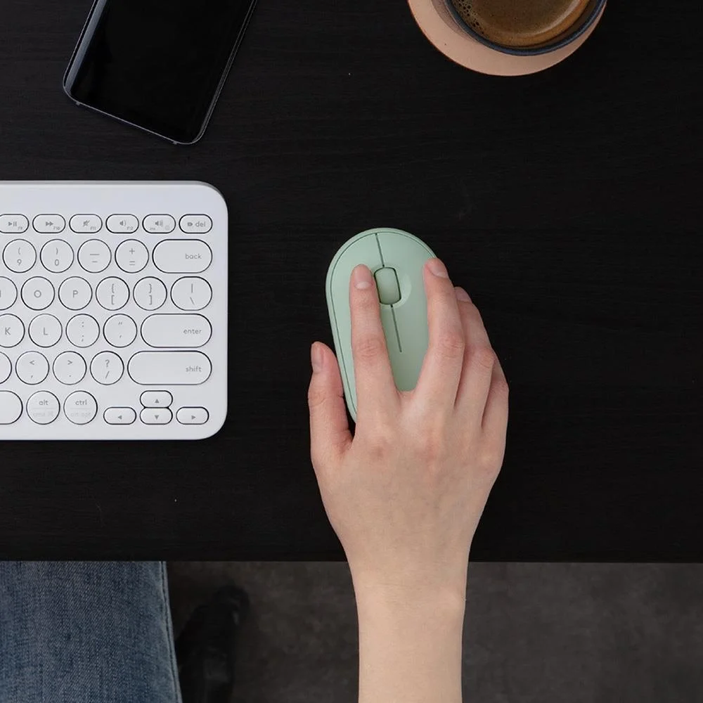 Logıtech Mouse Pebble  M350 Kablosuz BT Optik Mouse (Yeşil)