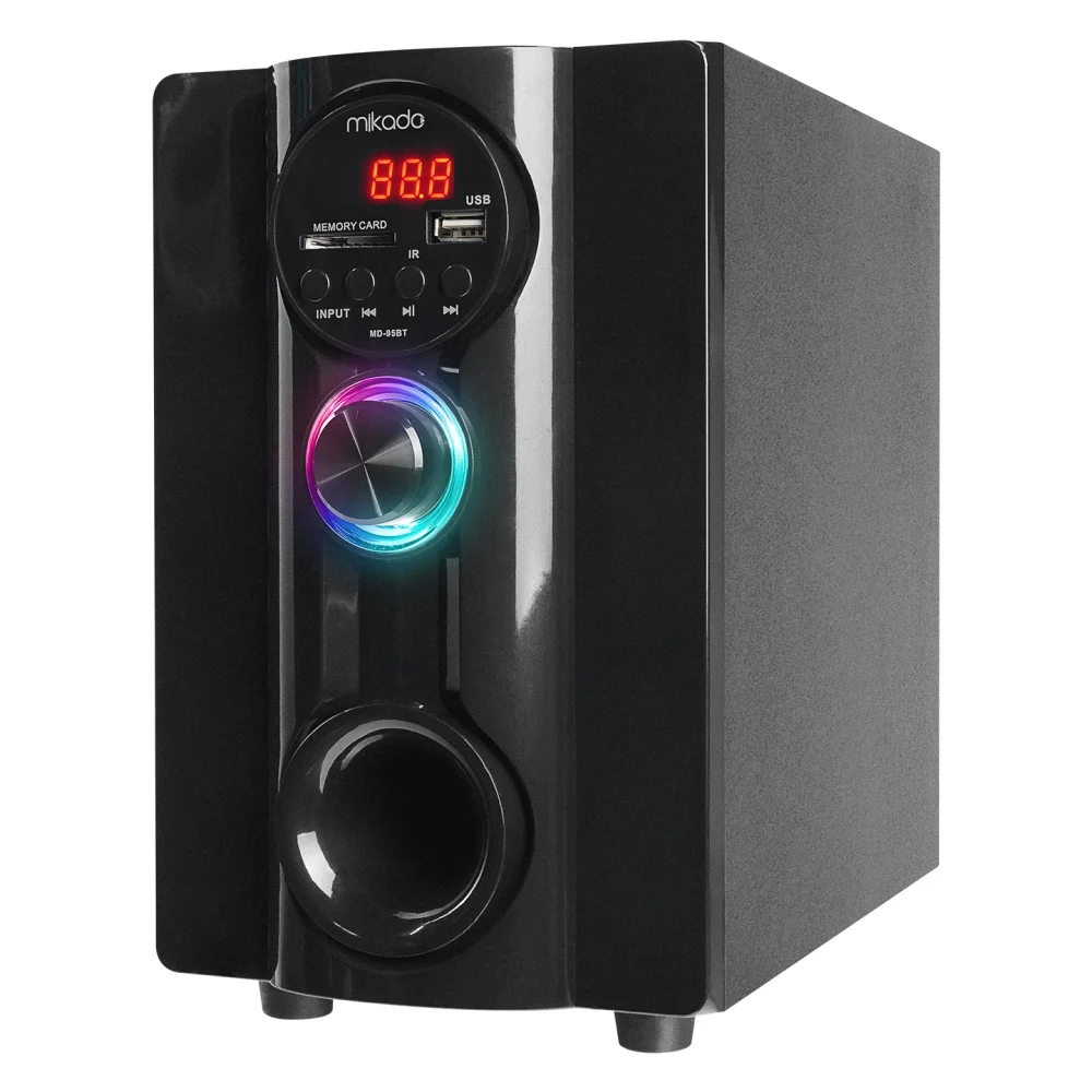 Mikado MD-95BT 2+1 20W Siyah Multimedya FM/BT/SD/USB Speaker Hoparlör