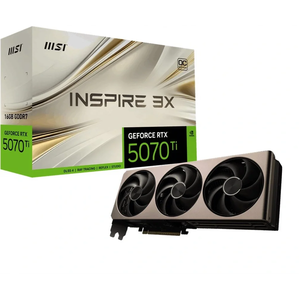 MSI GEFORCE RTX 5070 TI 16G INSPIRE 3X OC 256BIT