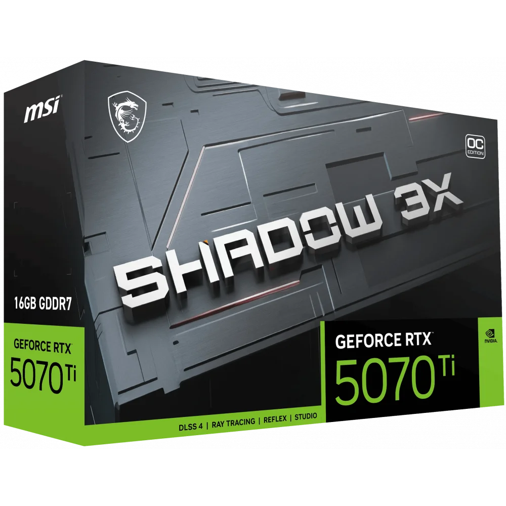 MSI GEFORCE RTX 5070 TI 16G SHADOW 3X OC VGA