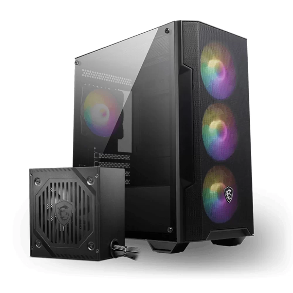 MSI MAG FORGE M100A D60 600W 80+ Rainbow mATX Gaming Kasa