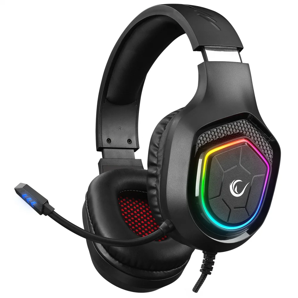 Rampage Kulaklık Rm-K90 Vector Sıyah Rgb Led Type-C Gamıng Oyuncu Mıkrofonlu