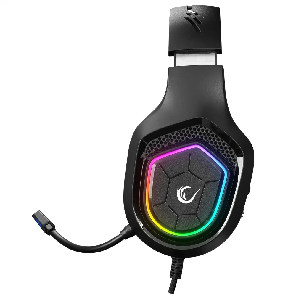 Rampage Kulaklık Rm-K90 Vector Sıyah Rgb Led Type-C Gamıng Oyuncu Mıkrofonlu