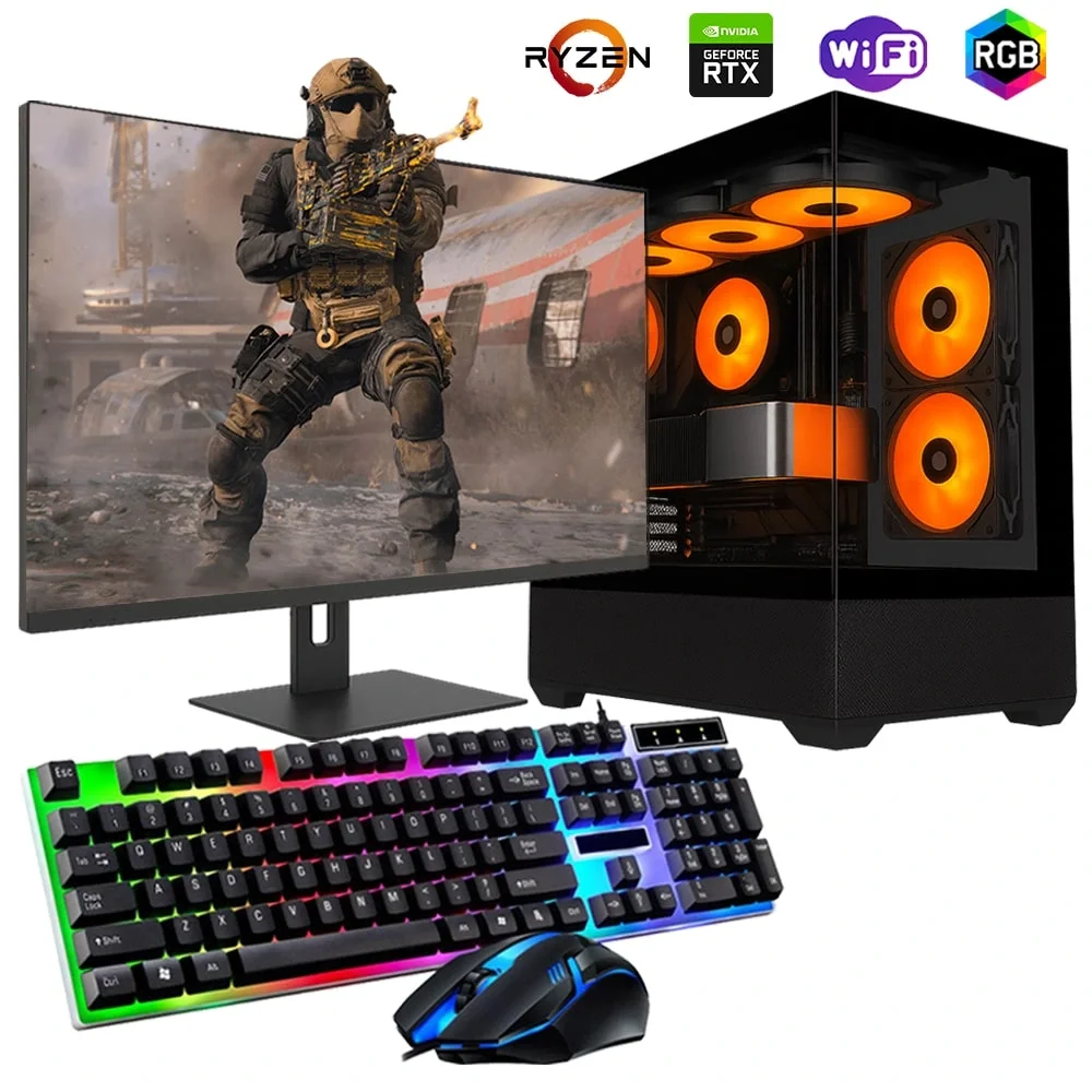 Ryzen5 5600 32GB 1TB M2 12GB RTX3060 24 Monitörlü Oyun Bilgisayarı