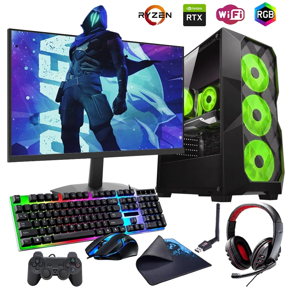 Ryzen5 5600 32GB 1TB M2 8GB RTX3050 27 Monitörlü Oyun Bilgisayarı (Gaming Set)