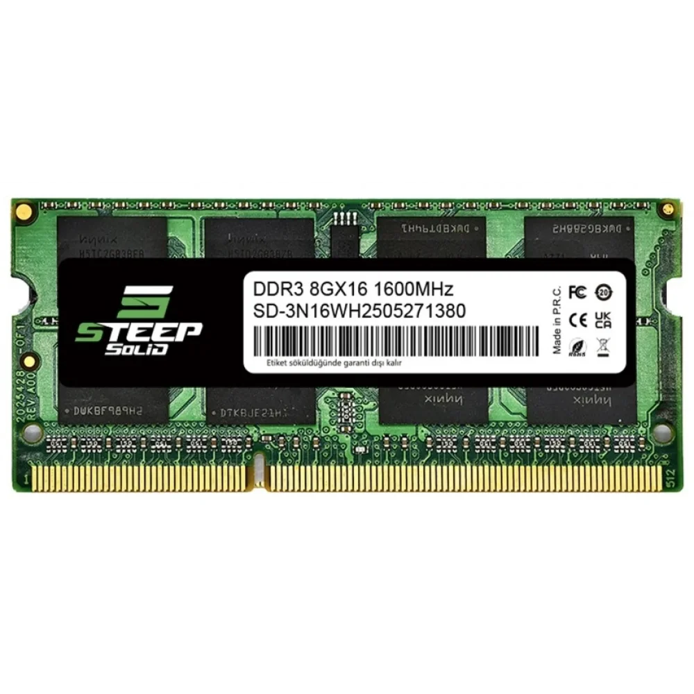 Steep Solid Ram Nb 8Gb Ddr3 1600Mhz Ddr3L 1.35V cl11  Sodım