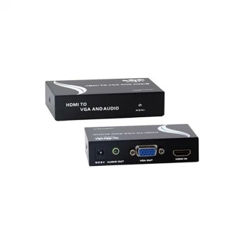 2.el dönüştürücü hdmı to vga + audıo ses destekli dönüştürücü