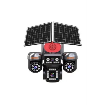 Avenir AV-S446 12MP 4 Kameralı PTZ 4G Sim Kartlı Solar Kamera