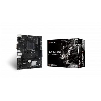 Biostar A520mhp Amd Am4 Ddr4 4400 Hdmı Vga M2 Matx