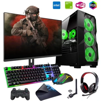 i3 13100F 16GB 1TB M2 4GB GTX1650 24 Monitörlü Oyun Bilgisayarı (Gaming SET)