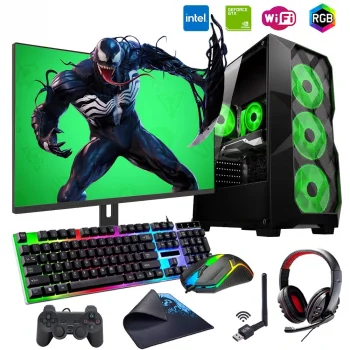 i3 13100F 16GB 240SSD 1TB HDD 4GB GTX1650 24 Monitörlü Oyun Bilgisayarı (Gaming SET)