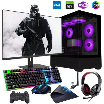 i5 12400F 16GB DDR4 512GB m2 12GB RTX3060 24 Monitörlü Oyun Bilgisayarı (Gaming SET)
