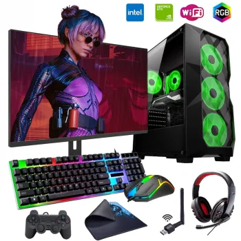 i5 13400F 16GB 1TB M2 4GB GTX1650 24 Monitörlü Oyun Bilgisayarı (Gaming SET)