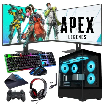 i5 13400F 16GB 1TB M2 8GB RTX3050 Çift 24 Monitörlü Oyun Bilgisayarı (Gaming SET)
